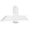 Ekena Millwork Eugene Architectural Grade PVC Gable Bracket, 48"W x 18"H x 4"D x 6"F, 9/12 Pitch GBP048X18X0406EUG00 - alternate 1